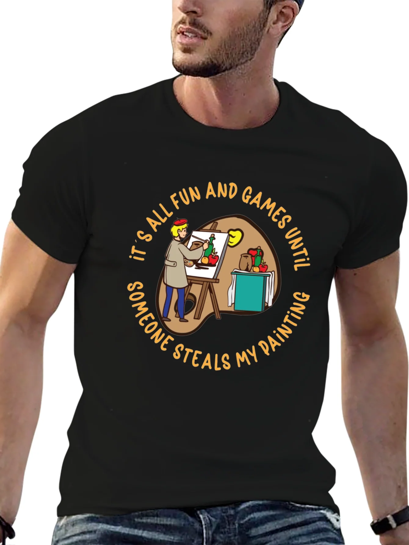Painter T-Shirt: Its All Fun & Games