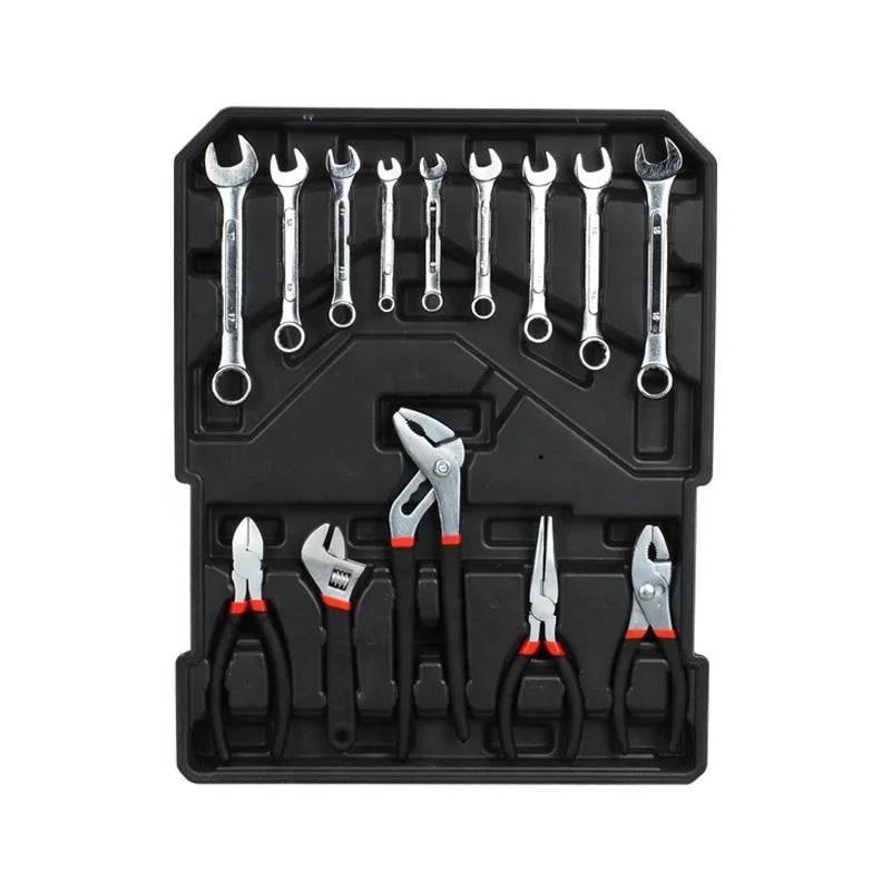 499 Piece Household Trolley Ratchet Wrench Hardware Tool Set Customizable OEM Hard Case Packaging