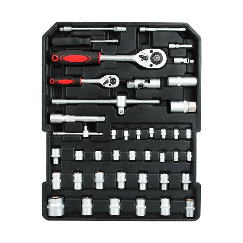 499 Piece Household Trolley Ratchet Wrench Hardware Tool Set Customizable OEM Hard Case Packaging