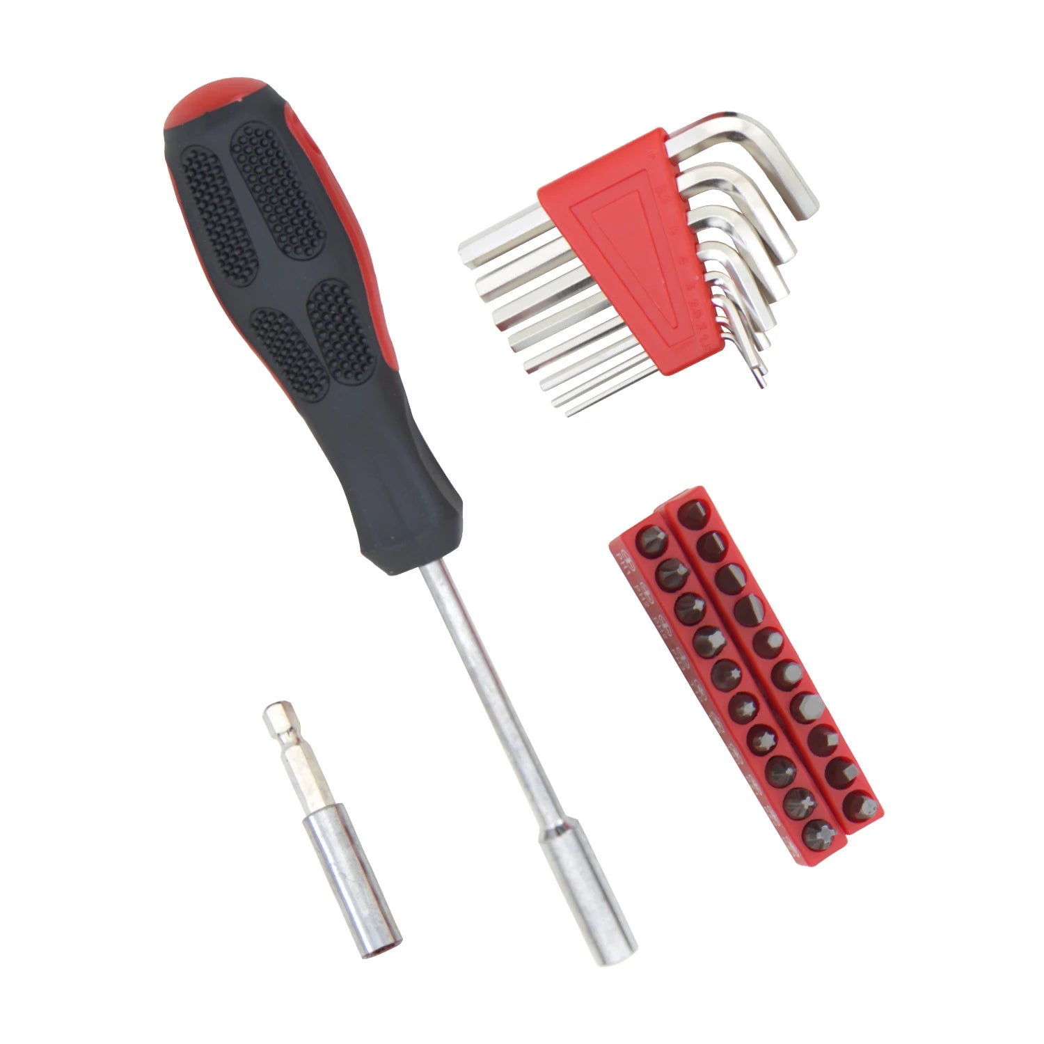 Home Hardware Tool Sets Customizable OEM Kit with Wrenches Scissors Bits Socket Pliers Hard Case Plastic Boxes Hand-Power Source