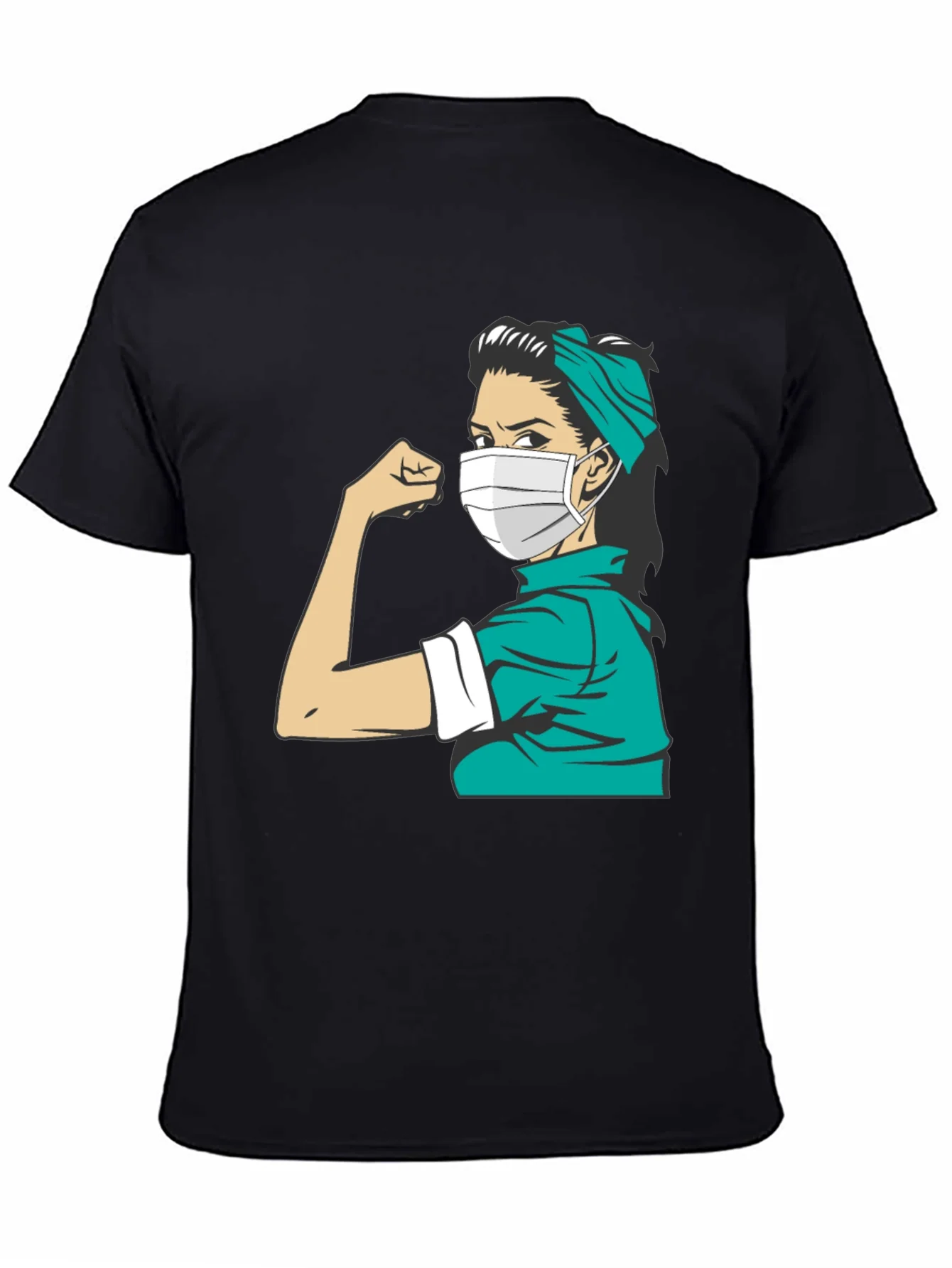 Empowered Nurse T-Shirt - Rosie Riveter Style