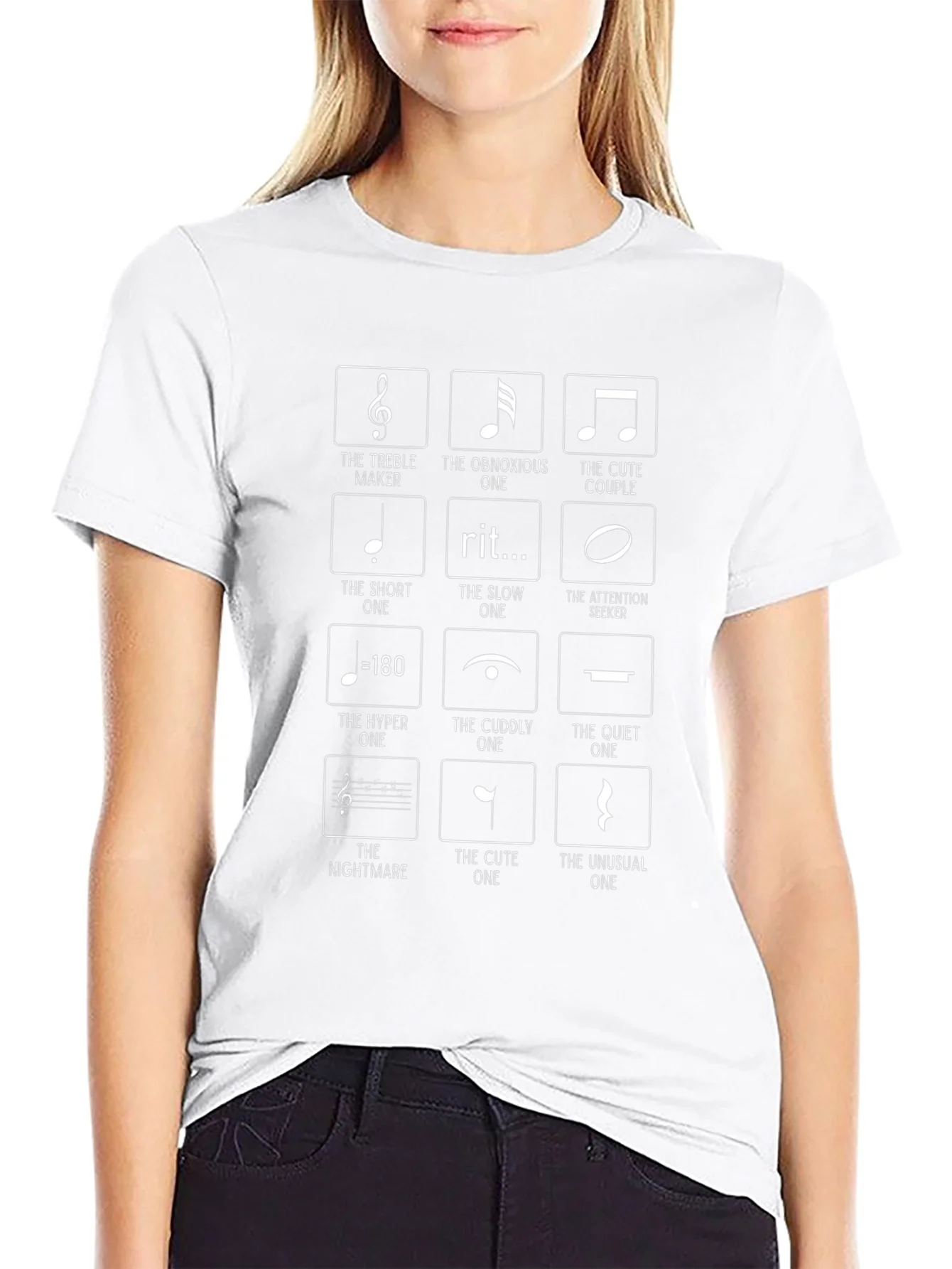 Musical Note Humor Graphic T-Shirt - Music Lover Tee