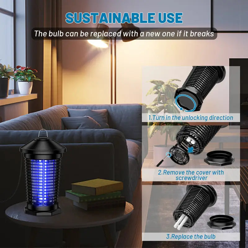 "Mosquito Killing Lamps: Effective Bug Elimination, Safe for Home & Silent Operation"