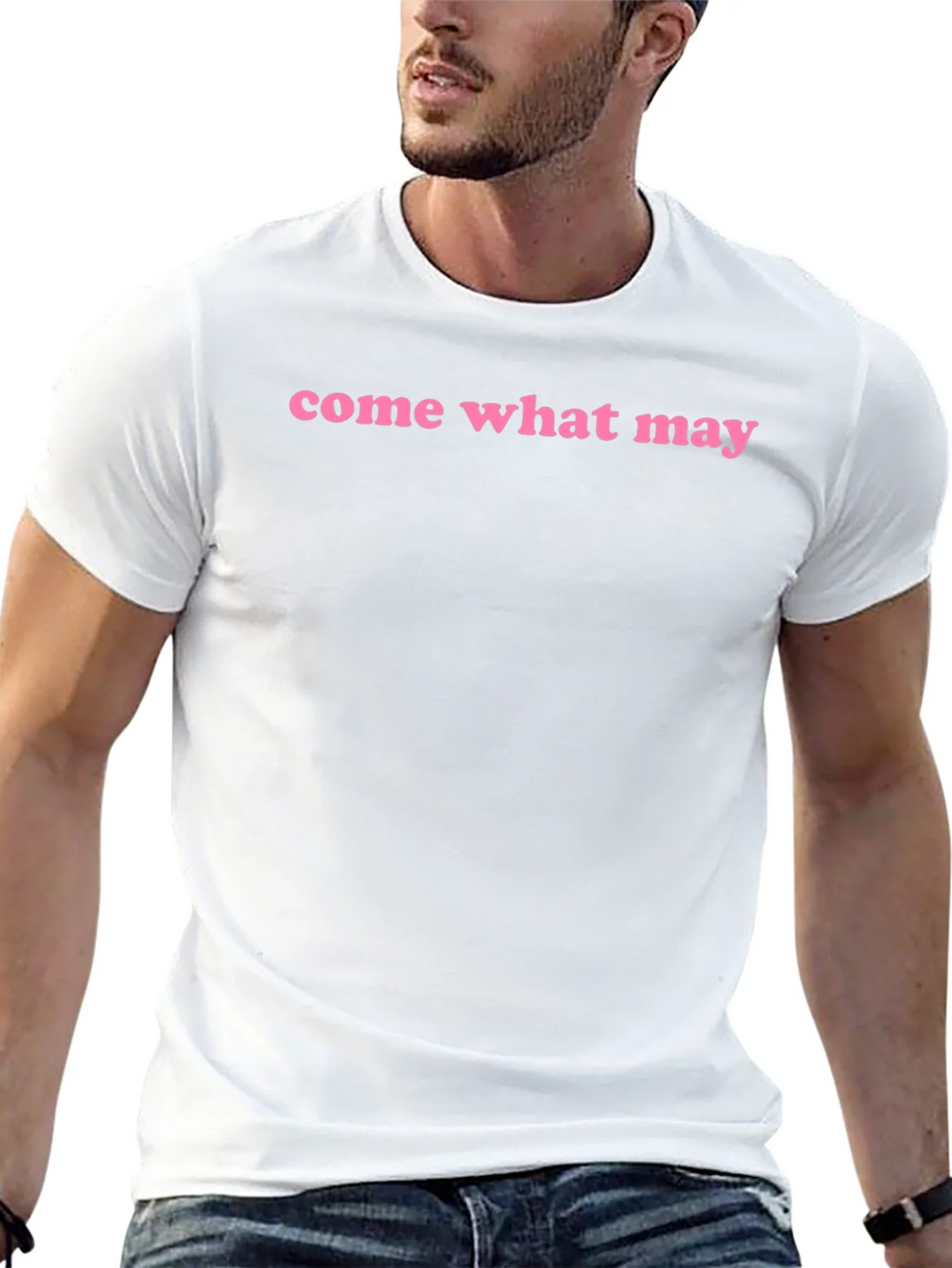 Come What May Graphic Tee - Black