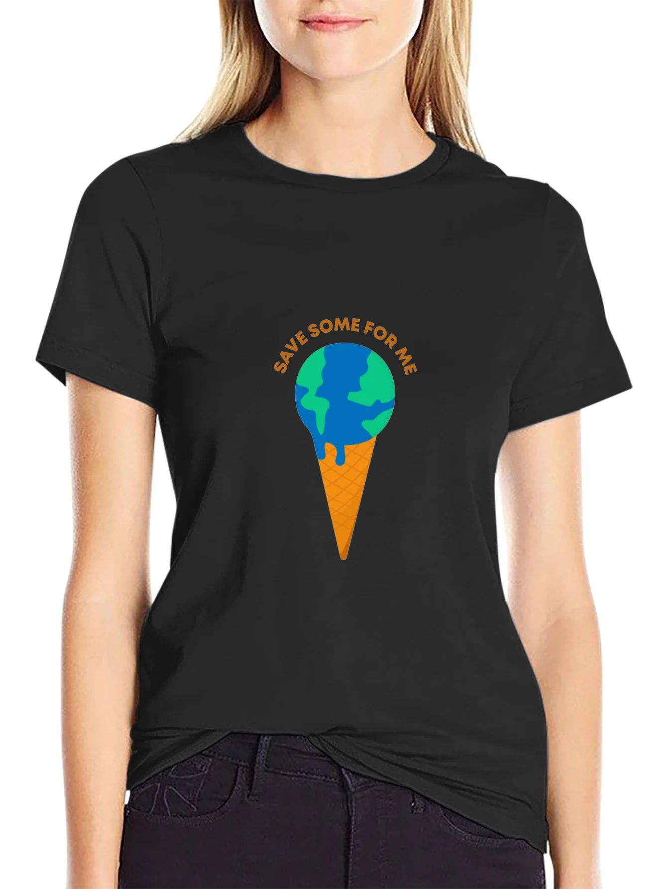 Save Some for Me Earth Ice Cream Cone T-Shirt