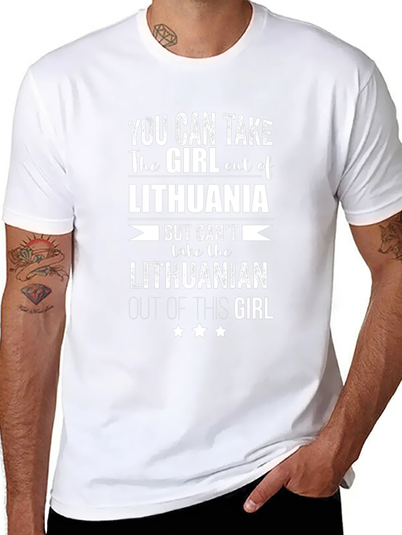 Lithuanian Girl T-Shirt - Unique Novelty Graphic Tee