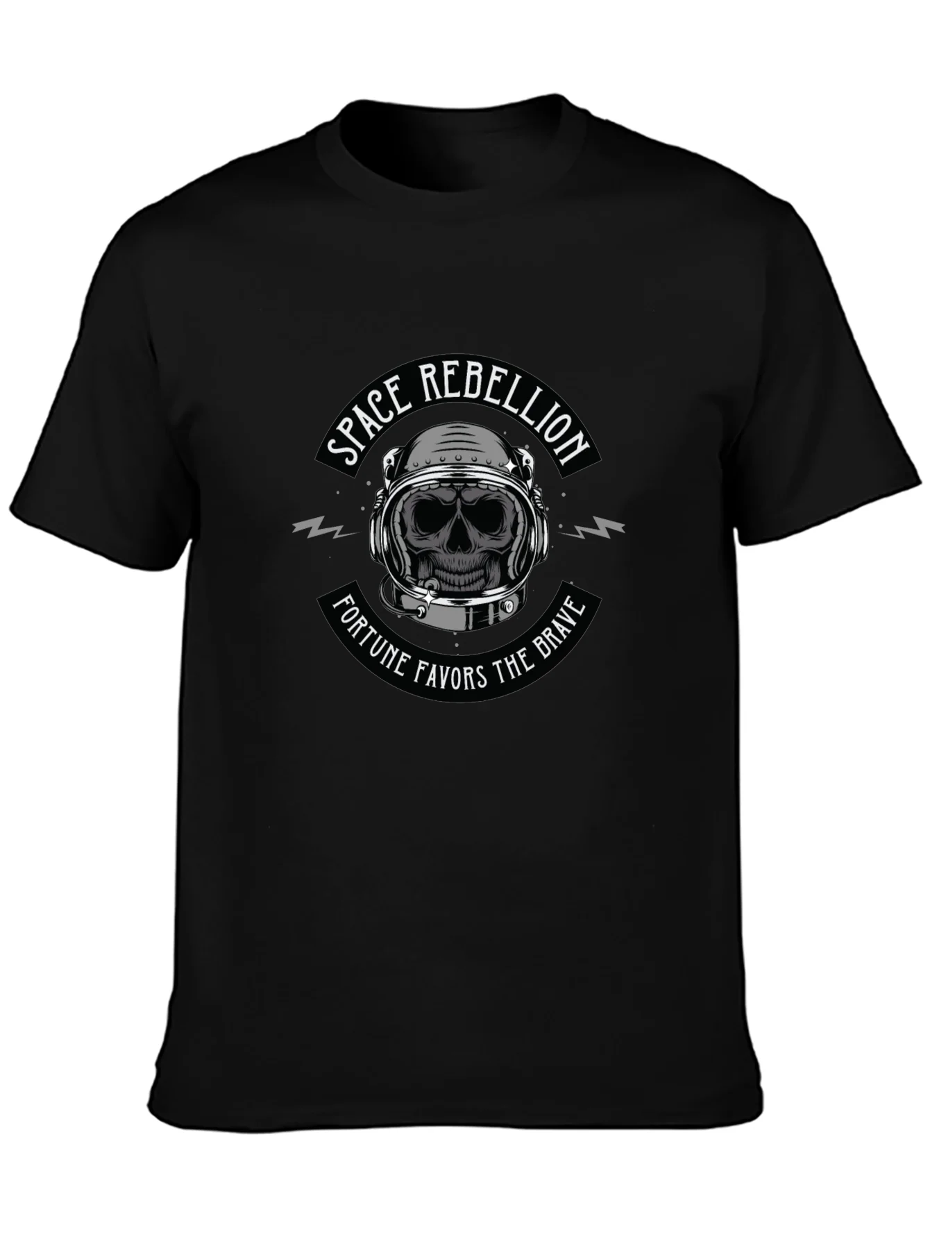 Space Rebellion T-Shirt - Fortune Favors the Brave