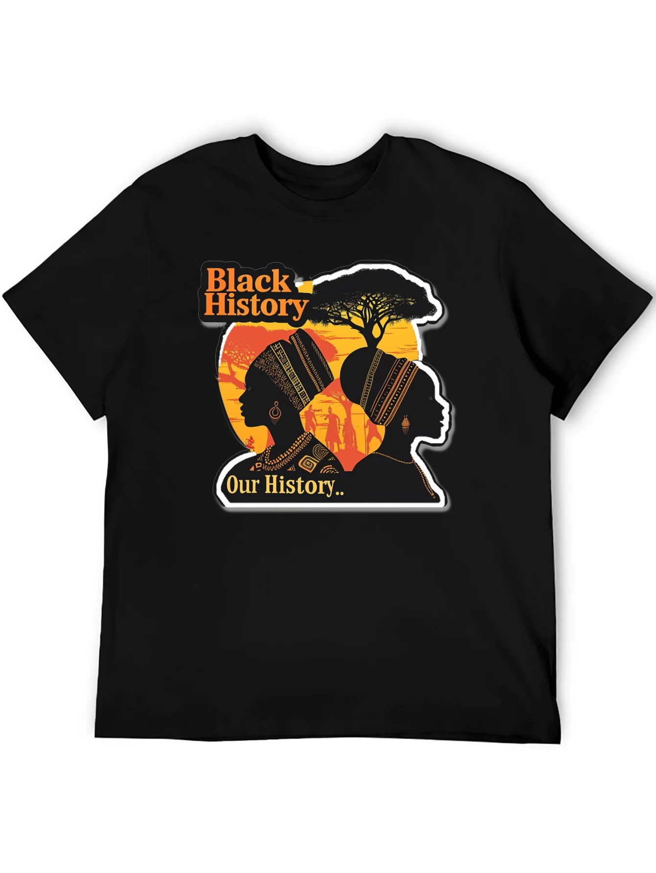Black History T-Shirt - Our History Womens Silhouette