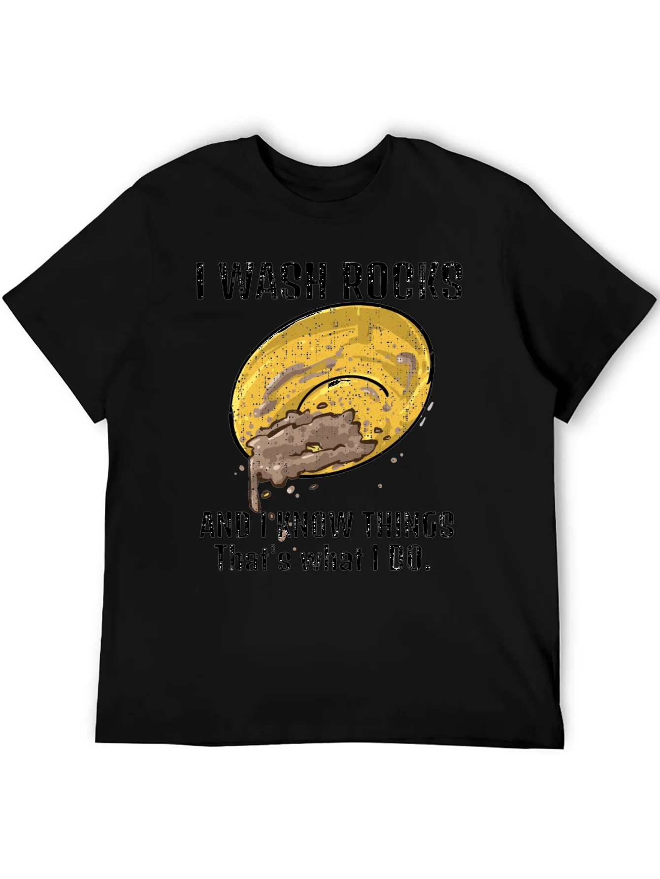 I Wash Rocks T-Shirt - Novelty Humor Graphic Tee