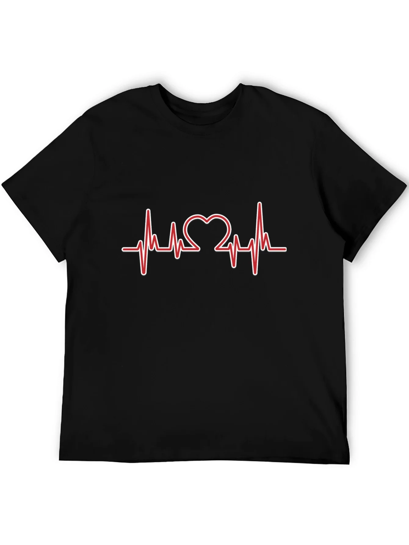 Heartbeat Heart Love Design T-Shirt